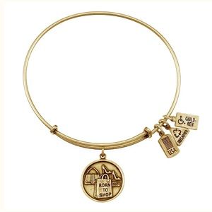 Wind & Fire Born To Shop Gold Charm Bangle